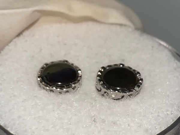 Sterling Silver Ammolite earrings - JWY-007