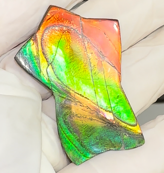 High Grade,Star shaped! Imperial Rainbow! ,Ammolite, NATURAL Hand POLISHED Loose stone Loose Gemstones,gemstone High Grade IMP104  FREE SHIPPING