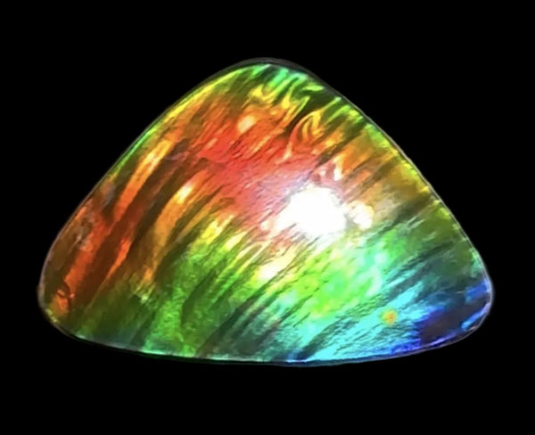🌈Rare Large! 2.4" ! Imperial Rainbow! ,Ammolite, NATURAL Hand POLISHED Loose stone  Loose Gemstones,gemstone High Grade IMP97