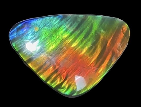 🌈Rare Large! 2.4" ! Imperial Rainbow! ,Ammolite, NATURAL Hand POLISHED Loose stone  Loose Gemstones,gemstone High Grade IMP97