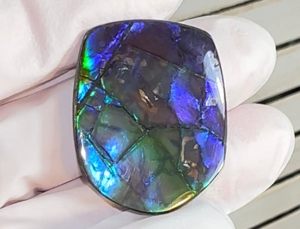 🌈Rare Large! 2.4" ! Imperial Rainbow! ,Ammolite, NATURAL Hand POLISHED Loose stone  Loose Gemstones,gemstone High Grade IMP97