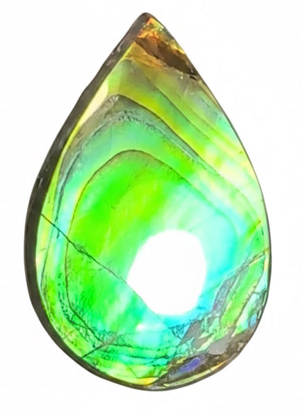 High-Grade Ammolite Gemstone with Stunning Ripple Patterns, 42x30mm Loose Gemstones,gemstone FFNT221 Free shipping