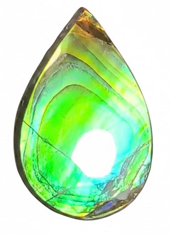 High-Grade Ammolite Gemstone with Stunning Ripple Patterns, 42x30mm Loose Gemstones,gemstone FFNT221 Free shipping
