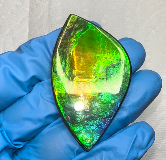 2.16" Ammolite NATURAL Hand POLISHED Large 55x31mm Loose Gemstone,Home decor,Display gem FFNT181