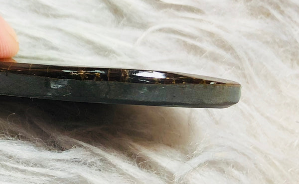 39  x 20 mm  Natural Large  Free Form . FFN 330 Ammolite  ナチュラル　ルース　アンモライト フリーフォーム