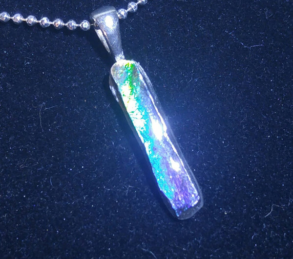 Ammolite Pendant 21 mm x 4 mm - JWY-05