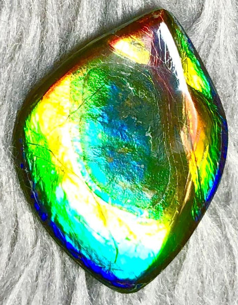 35  x 26 mm  Natural  Free Form . FFN 332 Ammolite  ナチュラル　ルース　アンモライト