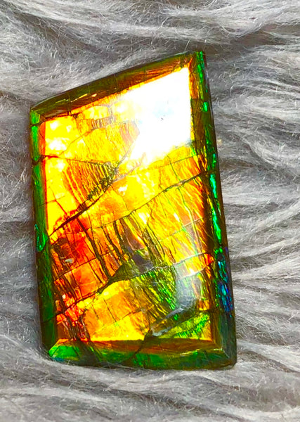 30 x 18 mm  Natural  Free Form . FFN 333 Ammolite  ナチュラル　ルース　アンモライト フリーフォーム