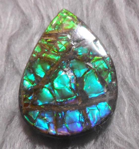 34  x 25 mm  Natural  Free Form . FFN 325 Ammolite  ナチュラル　ルース　アンモライト フリーフォーム