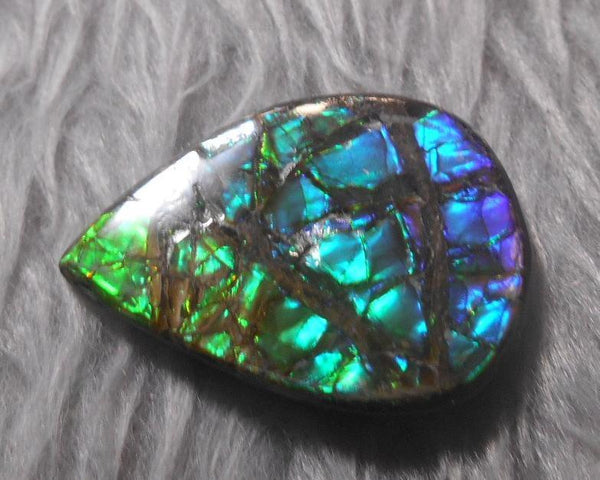 34  x 25 mm  Natural  Free Form . FFN 325 Ammolite  ナチュラル　ルース　アンモライト フリーフォーム