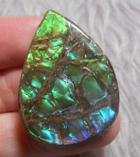 34  x 25 mm  Natural  Free Form . FFN 325 Ammolite  ナチュラル　ルース　アンモライト フリーフォーム