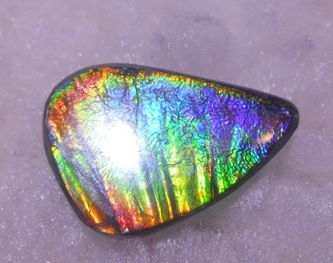 25.5 x 18mm - Natural 　Free Form FFN 197  Ammolite ナチュラル　ルース　アンモライト フリーフォーム