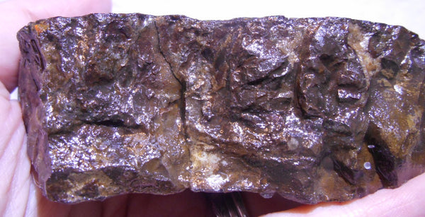 Double-Sided Rough Natural Display Ammolite Stone 112 x 53 x 35 mm - RS-7 両面カラー 原石 ディスプレイ アンモライト