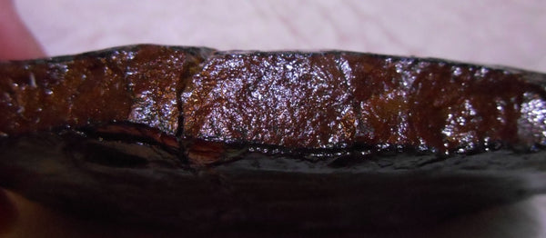 Double-Sided Rough Natural Display Ammolite Stone 112 x 53 x 35 mm - RS-7 両面カラー 原石 ディスプレイ アンモライト