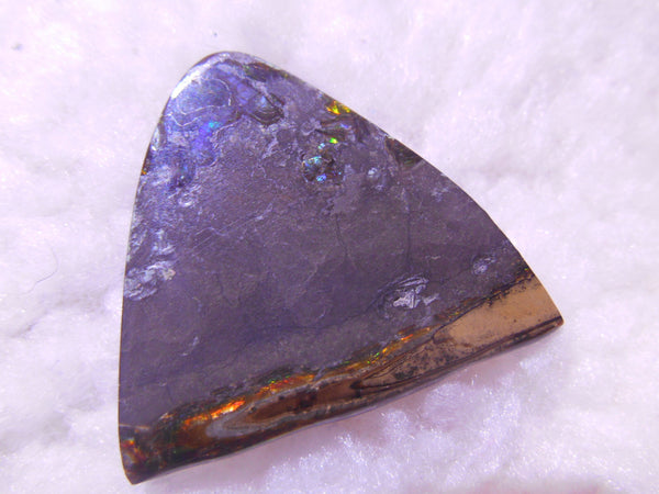 38  x 33  mm  - Natural Edge　Free Form FFN 203  Ammolite ナチュラル　ルース　アンモライト フリーフォーム