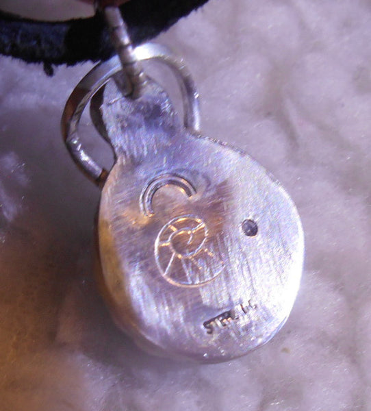 Ammolite Pendant top Sterling Silver- JWY-06 Quartz Capped.　アンモライト シルバー ペンダントトップ