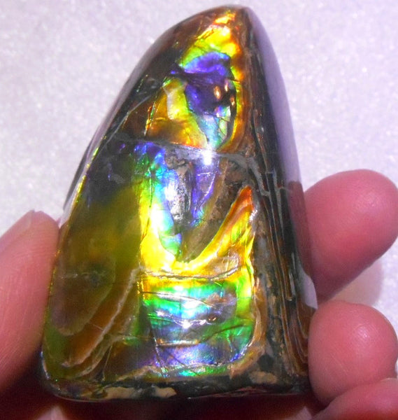 Copy of 60 x 40 x 35 mm - Collector Stone - CS-63  Natural Rainbow Gem Grade　キール部分 レインボー ナチュラル  コレクターディスプレイピース