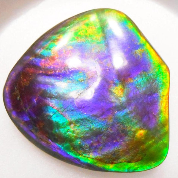 Rare PINK with Gorgeous Colors COLLECTOR STONE  64 x 61 mm　Natural Ammolite - Feng Shui CS-104 ナチュラル　コレクション　ディスプレイピース