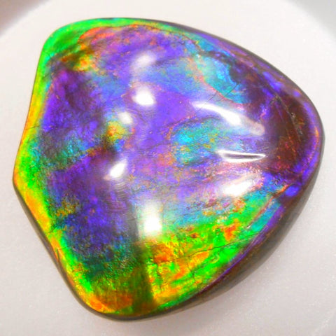 Rare PINK with Gorgeous Colors COLLECTOR STONE  64 x 61 mm　Natural Ammolite - Feng Shui CS-104 ナチュラル　コレクション　ディスプレイピース
