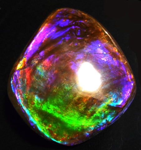 Make An Offer! 交渉あり☆Rare PINK with Gorgeous Colors COLLECTOR STONE  77 x 67 mm　Natural Ammolite - Feng Shui CS-105 ナチュラル　コレクション　ディスプレイピース