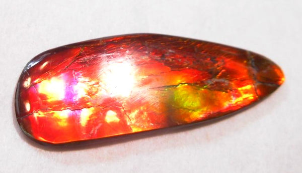 35 x 13 mm - IMP-52 Great Color Changer Natural Ammolite Double-Sided Imperial Bright!　両面　レア