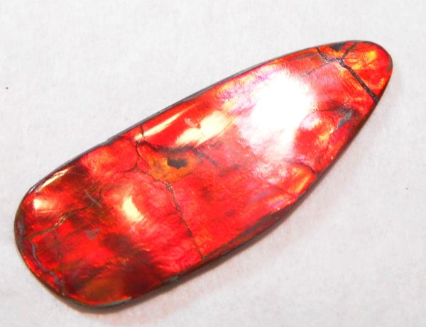 35 x 13 mm - IMP-52 Great Color Changer Natural Ammolite Double-Sided Imperial Bright!　両面　レア