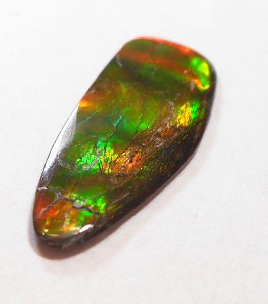 35 x 13 mm - IMP-52 Great Color Changer Natural Ammolite Double-Sided Imperial Bright!　両面　レア