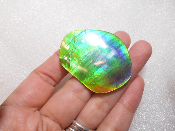 Make An Offer! 交渉あり☆Double-Sided Imperial Rare PINK with Gorgeous Colors COLLECTOR STONE  46 x 36 mm　Natural Ammolite - Feng Shui CS-106 ダブル 両面 ナチュラル　コレクション　ディスプレイピース