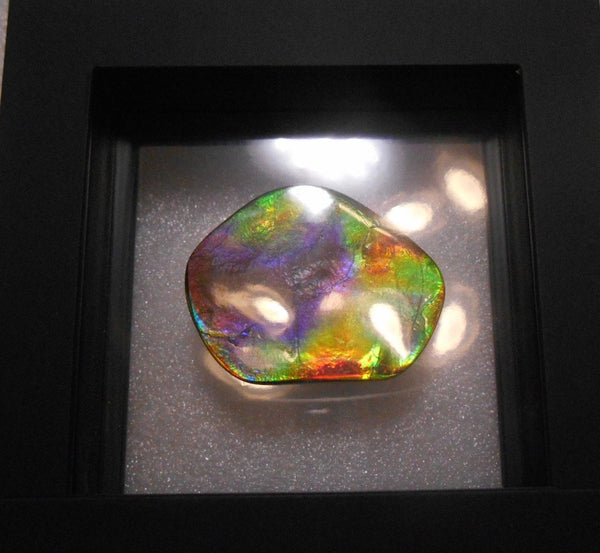 Make An Offer! 交渉あり☆Double-Sided Imperial Rare PINK with Gorgeous Colors COLLECTOR STONE  46 x 36 mm　Natural Ammolite - Feng Shui CS-106 ダブル 両面 ナチュラル　コレクション　ディスプレイピース