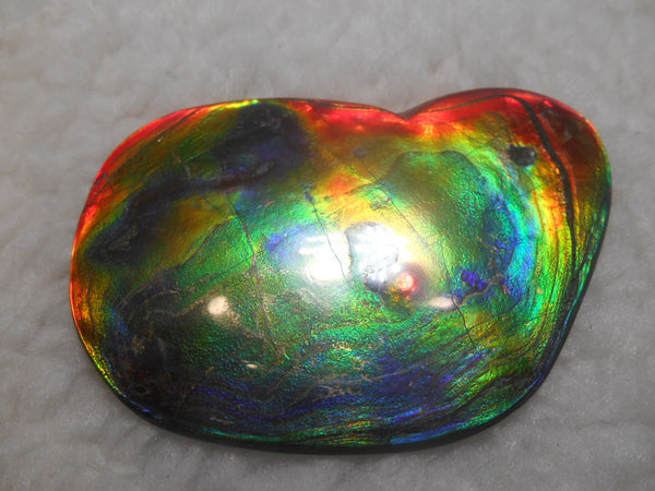 Make An Offer! 交渉あり☆Double-Sided HUGE Imperial Premium Rare Gorgeous Colors COLLECTOR STONE  91.5 x 62 mm　Natural Ammolite - Feng Shui CS-107 ダブル 超大型両面 ナチュラル　コレクション　ディスプレイピース
