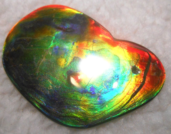 Make An Offer! 交渉あり☆Double-Sided HUGE Imperial Premium Rare Gorgeous Colors COLLECTOR STONE  91.5 x 62 mm　Natural Ammolite - Feng Shui CS-107 ダブル 超大型両面 ナチュラル　コレクション　ディスプレイピース