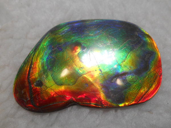Make An Offer! 交渉あり☆Double-Sided HUGE Imperial Premium Rare Gorgeous Colors COLLECTOR STONE  91.5 x 62 mm　Natural Ammolite - Feng Shui CS-107 ダブル 超大型両面 ナチュラル　コレクション　ディスプレイピース