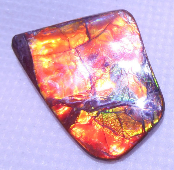 33 x 26 mm - IMP-37　Natural Ammolite Double-Sided Imperial BEAUTY!　両面　レアルース　アンモライト
