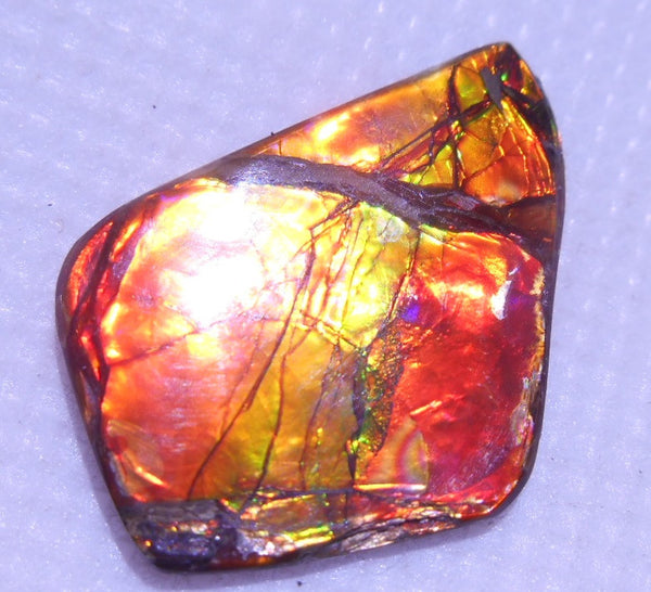 30 x 22 mm - IMP-38　Natural Ammolite Double-Sided Imperial BEAUTY!　両面　レアルース　アンモライト