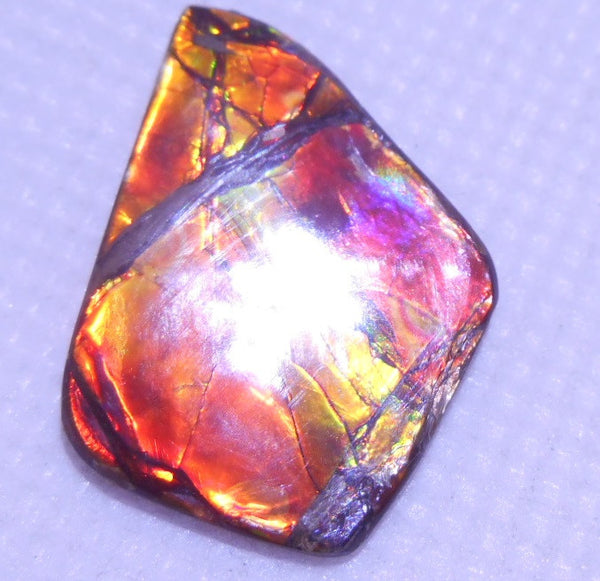 30 x 22 mm - IMP-38　Natural Ammolite Double-Sided Imperial BEAUTY!　両面　レアルース　アンモライト