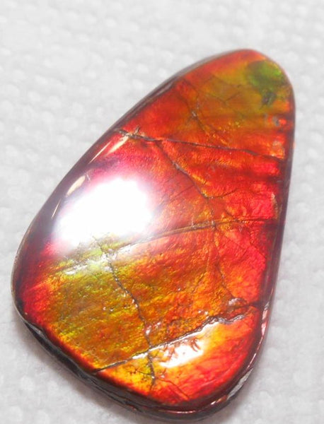 SALE!! 37 x 23 mm  Natural  Free Form . FFN 315 Ammolite  ナチュラル　ルース　アンモライト フリーフォーム