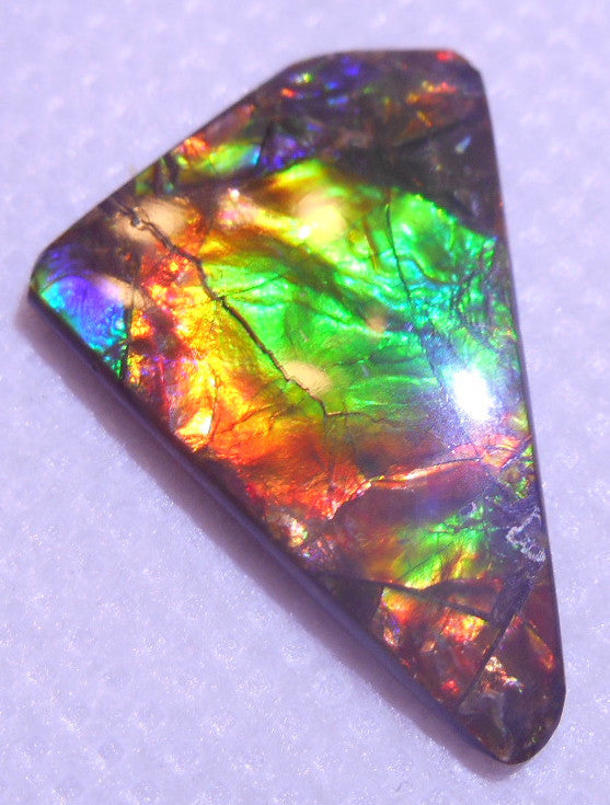 【セール】IMPERIAL アンモライト 両面レインボー レアルース 27 x 18 mm - IMP-39 Natural Ammolite Double-Sided Imperial BEAUTY