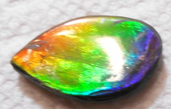 24 x 15 mm  Natural  Free Form . FFN 298 Ammolite  ナチュラル　ルース　アンモライト フリーフォーム