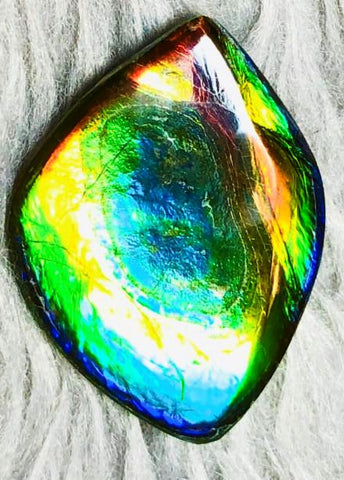 35  x 26 mm  Natural  Free Form . FFN 332 Ammolite  ナチュラル　ルース　アンモライト フリーフォーム