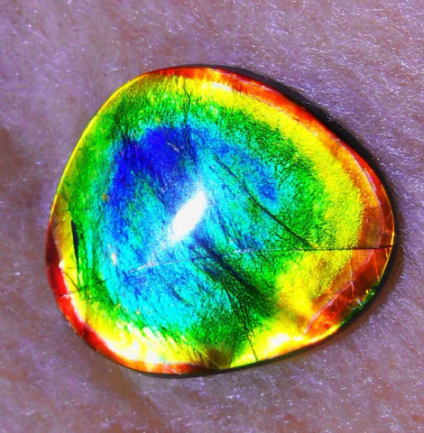 33 x 30mm - Collector Stone - CS-34 　風水  コレクターピース　AA GRADE RAINBOW ルース