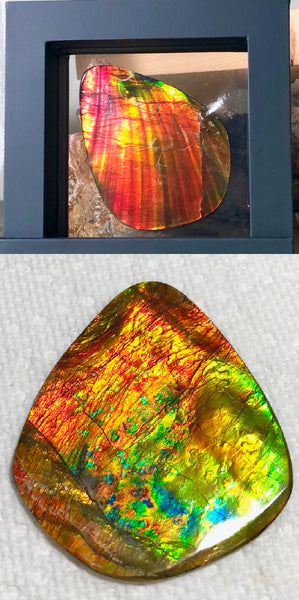 70 x 52mm 　Huge Imperial -Rainbow Colours Collector Stone - IMP-62  Double-Sided ! 両面 コレクション