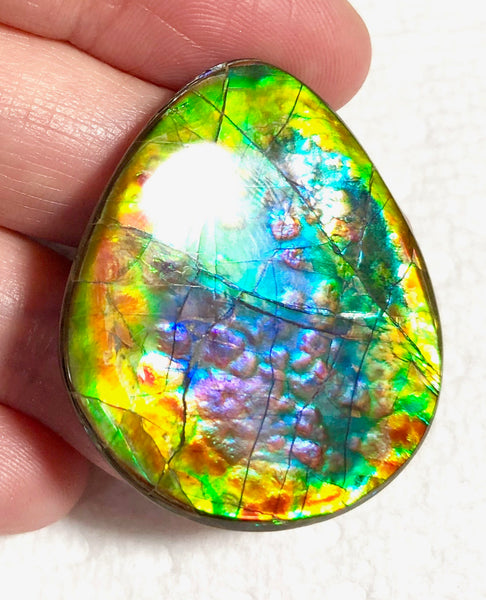 35x 30 mm Lavender Pink with gorgeous colors! Natural  Free Form . FFNT 125 Super bright  ナチュラル　ルース　アンモライト フリーフォーム