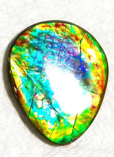 35x 30 mm Lavender Pink with gorgeous colors! Natural  Free Form . FFNT 125 Super bright  ナチュラル　ルース　アンモライト フリーフォーム