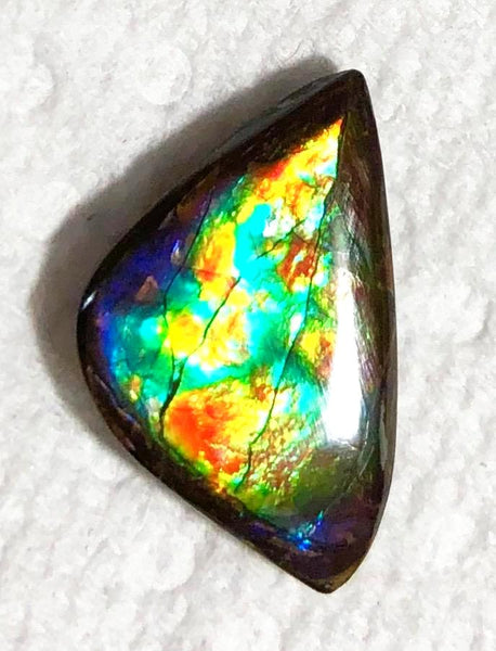 23x 14 mm Floral Pattern Gorgeous colors! Natural  Free Form . FFNT 126 Super bright  ナチュラル　ルース　アンモライト フリーフォーム