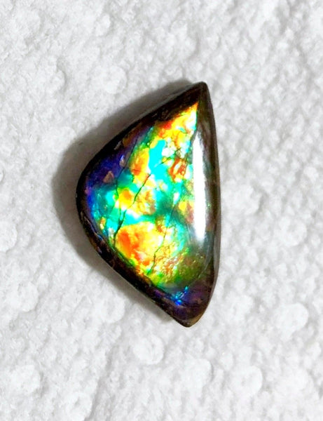 23x 14 mm Floral Pattern Gorgeous colors! Natural  Free Form . FFNT 126 Super bright  ナチュラル　ルース　アンモライト フリーフォーム