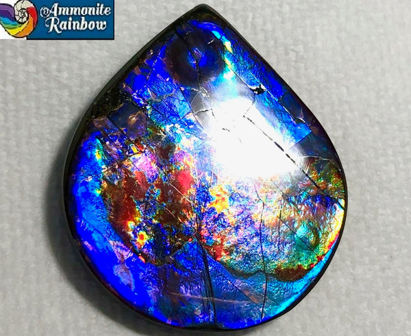 57x54x6mm  Top Grade Natural  Free Form . FFNT 128 Ammolite  ナチュラル　ルース　アンモライト フリーフォーム