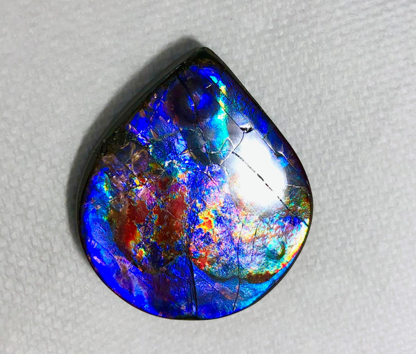 57x54x6mm  Top Grade Natural  Free Form . FFNT 128 Ammolite  ナチュラル　ルース　アンモライト フリーフォーム