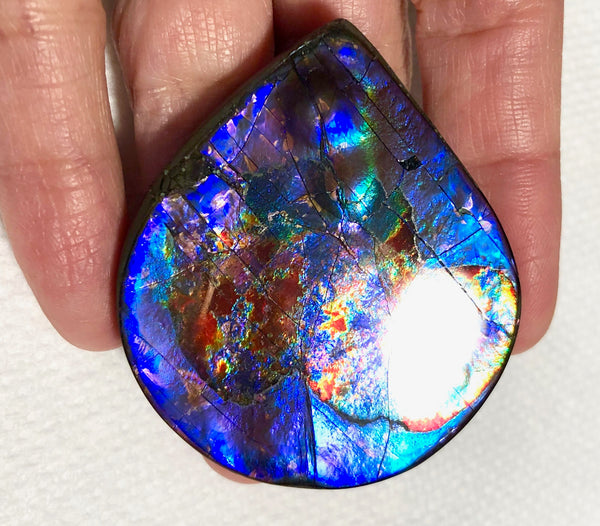 57x54x6mm  Top Grade Natural  Free Form . FFNT 128 Ammolite  ナチュラル　ルース　アンモライト フリーフォーム