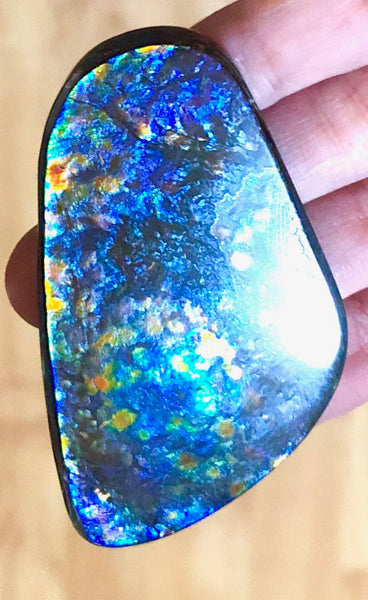 68 x36x6㎜ Natural  Free Form . FFNT 137 Ammolite  Floral BEAUTY FREE SHIPPING! ナチュラル　ルース　アンモライト フリーフォーム