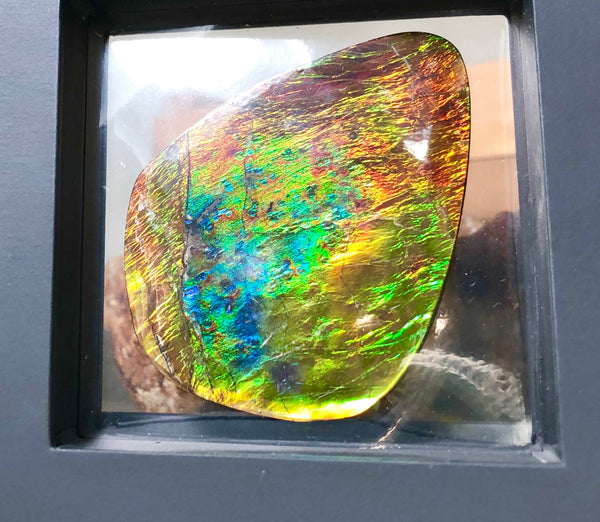 70 x 52mm 　Huge Imperial -Rainbow Colours Collector Stone - IMP-62  Double-Sided ! 両面 コレクション